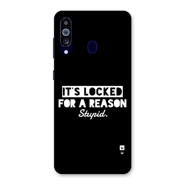 Locked For Stupid Back Case for Galaxy A60