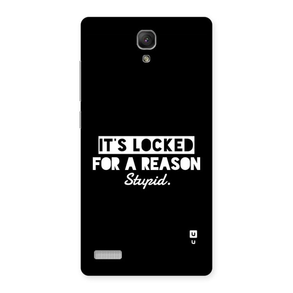 Locked For Stupid Back Case for Redmi Note