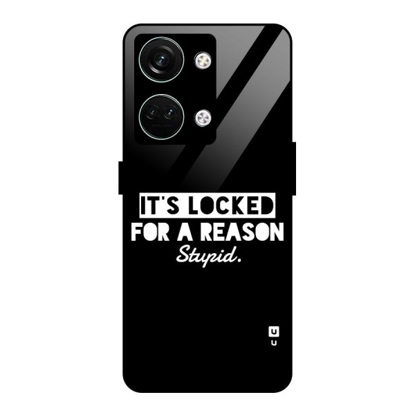 Locked For Stupid Glass Back Case for Oneplus Nord 3
