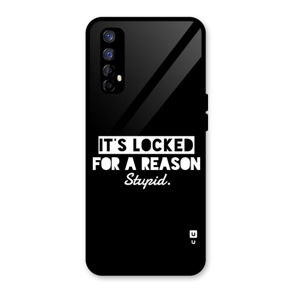 Locked For Stupid Glass Back Case for Realme 7