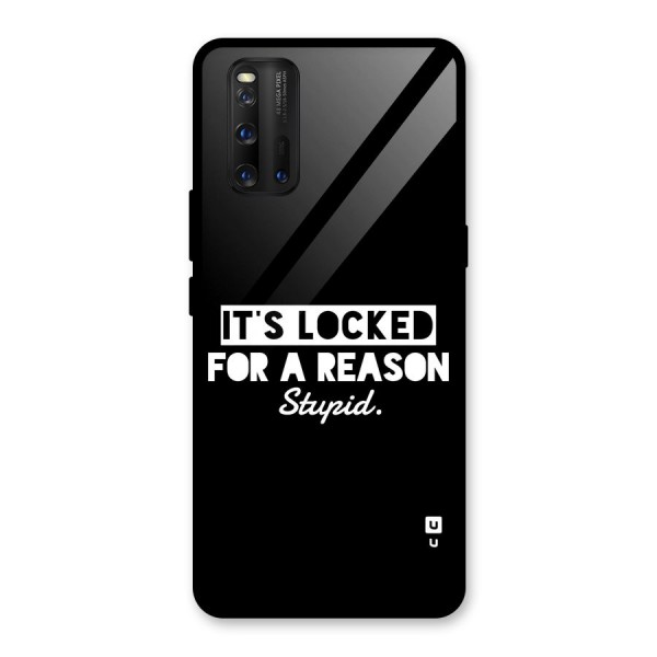 Locked For Stupid Glass Back Case for Vivo iQOO 3