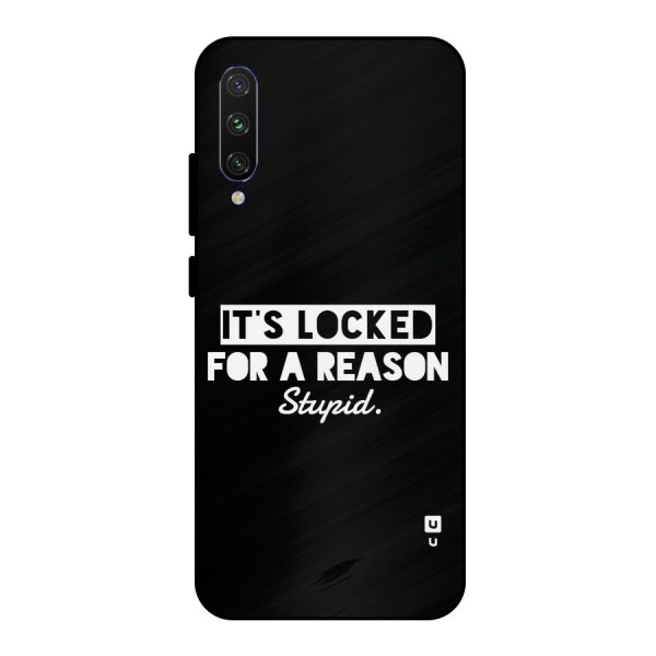 Locked For Stupid Metal Back Case for Mi A3