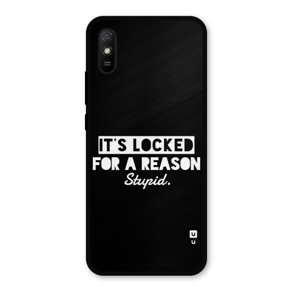 Locked For Stupid Metal Back Case for Redmi 9i