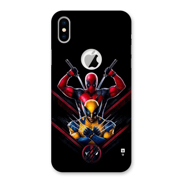 Logan And Wade Back Case for iPhone XS Logo Cut