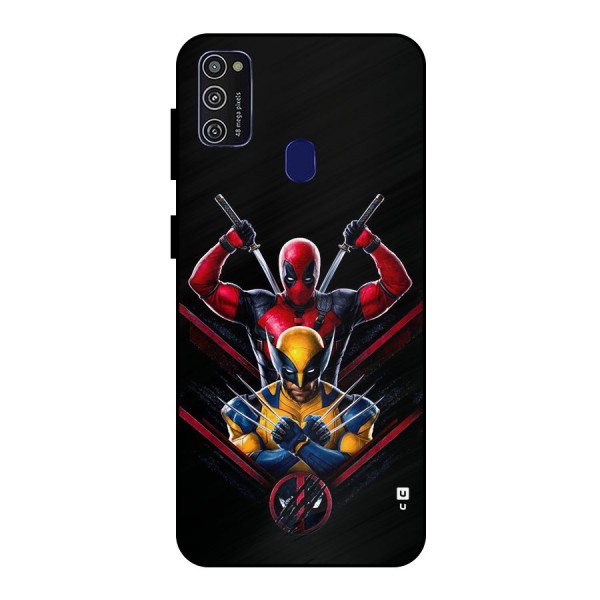 Logan And Wade Metal Back Case for Galaxy M21