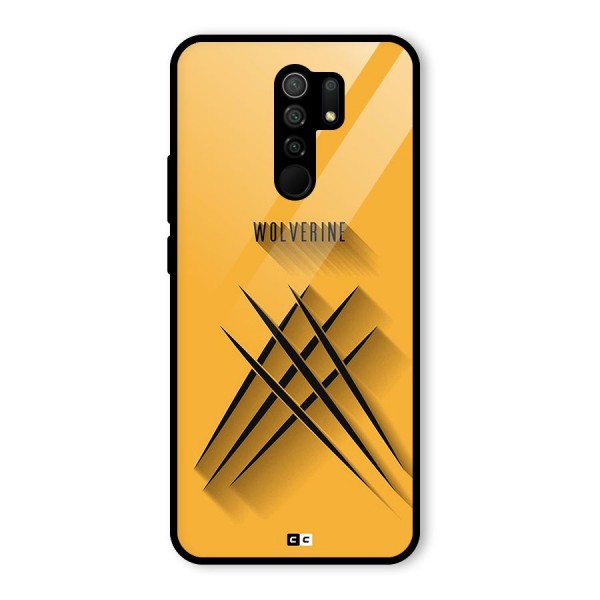 Logan Claw Glass Back Case for Redmi 9 Prime