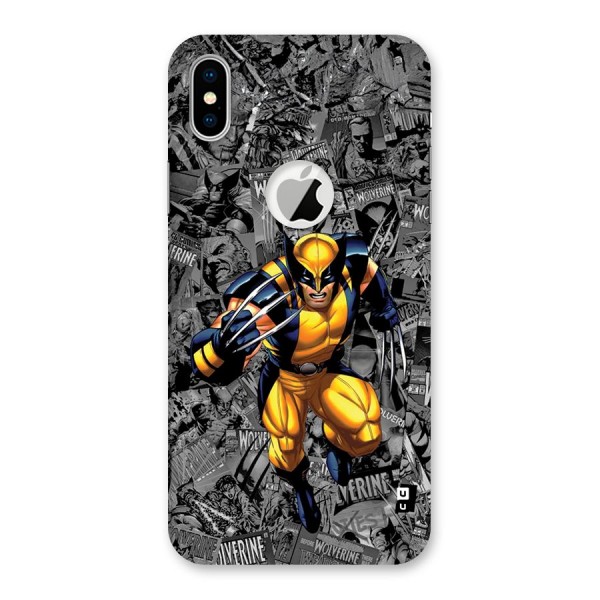 Logan Stance Back Case for iPhone XS Logo Cut