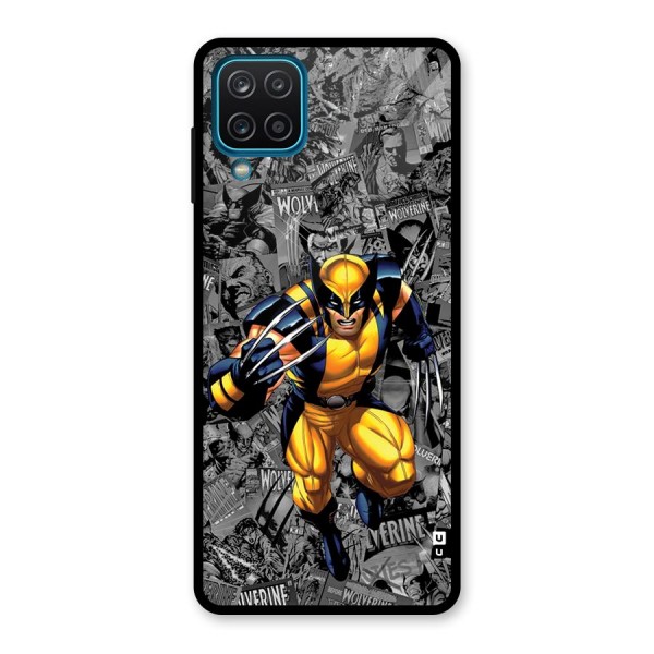 Logan Stance Glass Back Case for Galaxy A12