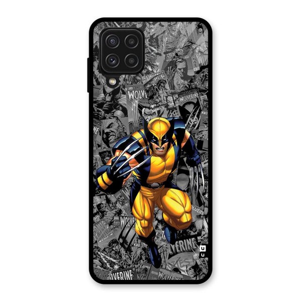 Logan Stance Glass Back Case for Galaxy A22 4G