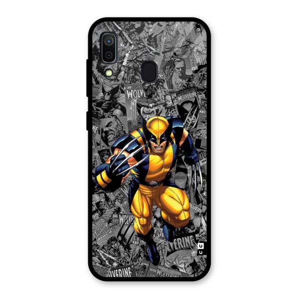 Logan Stance Glass Back Case for Galaxy A30