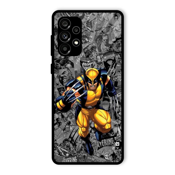 Logan Stance Glass Back Case for Galaxy A73 5G