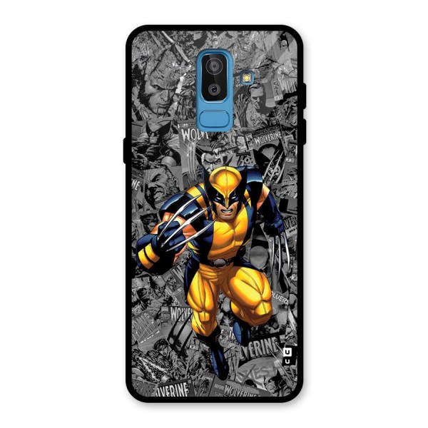 Logan Stance Glass Back Case for Galaxy J8