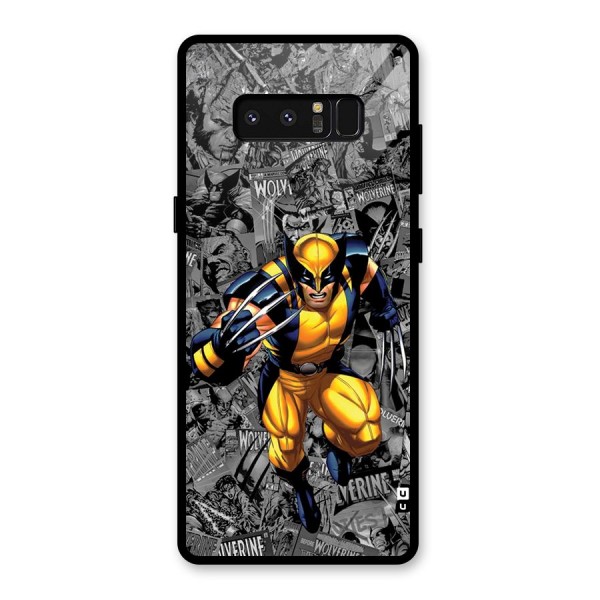 Logan Stance Glass Back Case for Galaxy Note 8