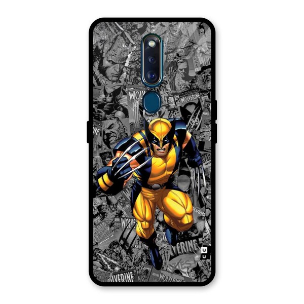 Logan Stance Glass Back Case for Oppo F11 Pro