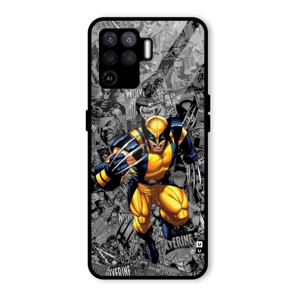 Logan Stance Glass Back Case for Oppo F19 Pro