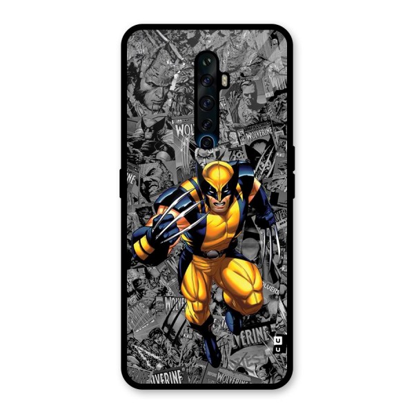 Logan Stance Glass Back Case for Oppo Reno2 F