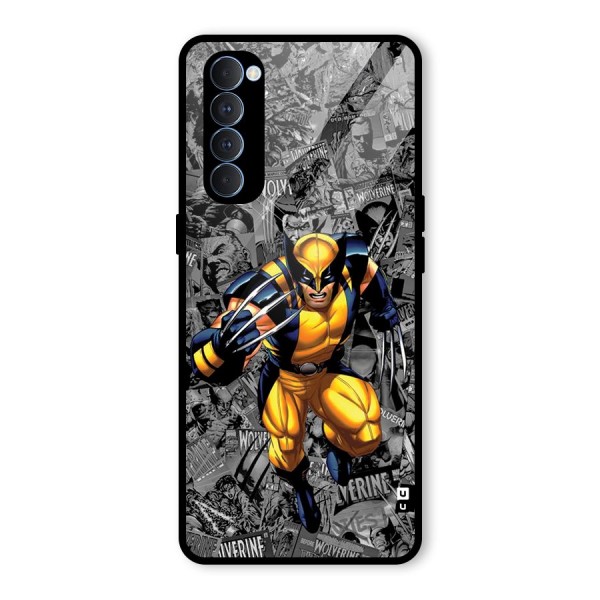 Logan Stance Glass Back Case for Oppo Reno4 Pro