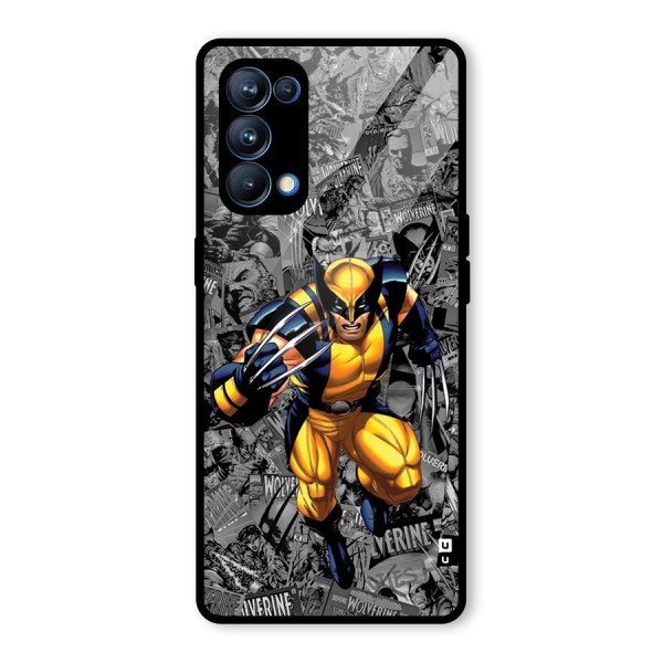 Logan Stance Glass Back Case for Oppo Reno5 Pro 5G