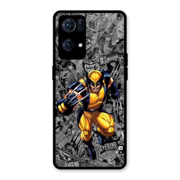 Logan Stance Glass Back Case for Oppo Reno7 Pro 5G