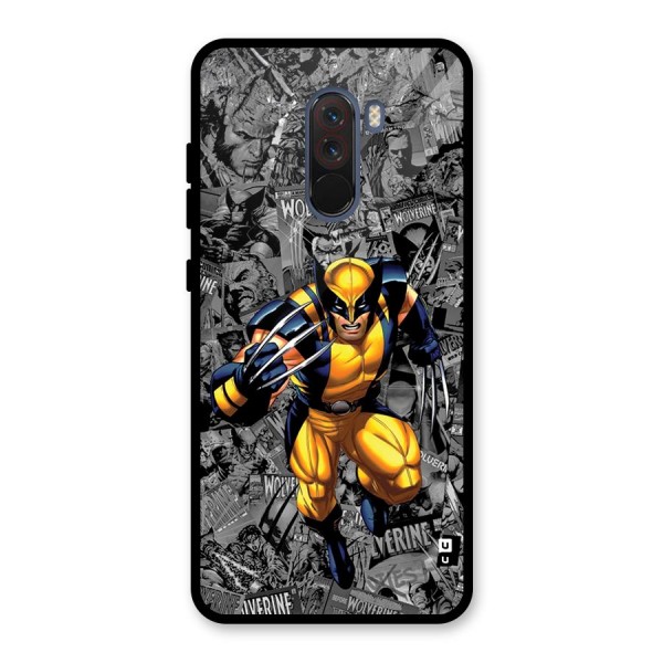 Logan Stance Glass Back Case for Poco F1