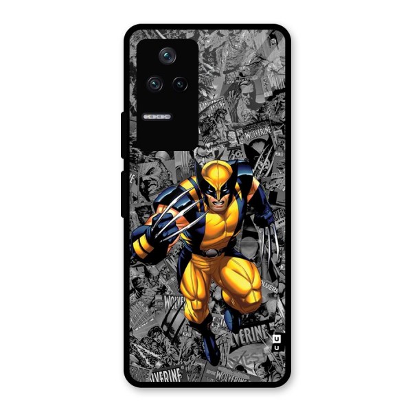 Logan Stance Glass Back Case for Poco F4 5G