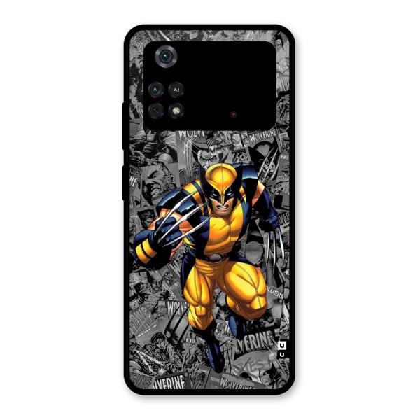 Logan Stance Glass Back Case for Poco M4 Pro 4G