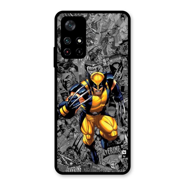 Logan Stance Glass Back Case for Poco M4 Pro 5G