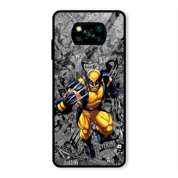 Logan Stance Glass Back Case for Poco X3 Pro