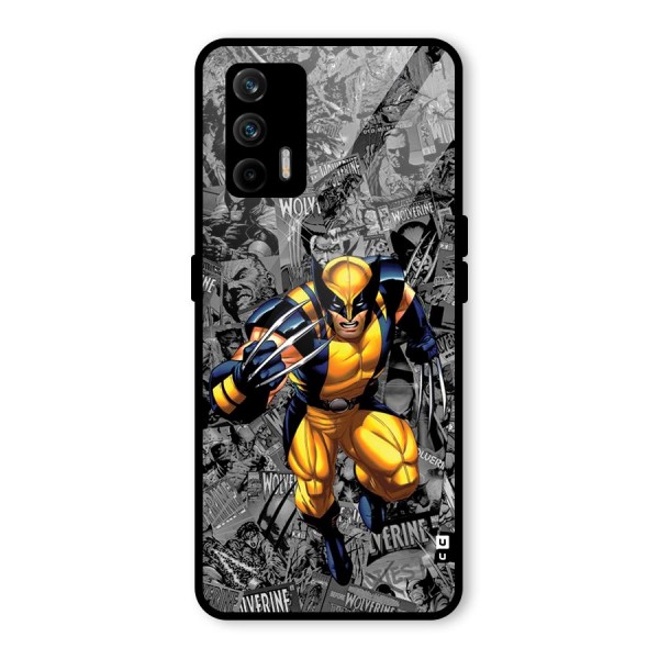 Logan Stance Glass Back Case for Realme X7 Max