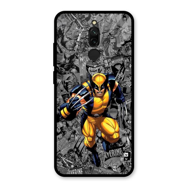 Logan Stance Glass Back Case for Redmi 8