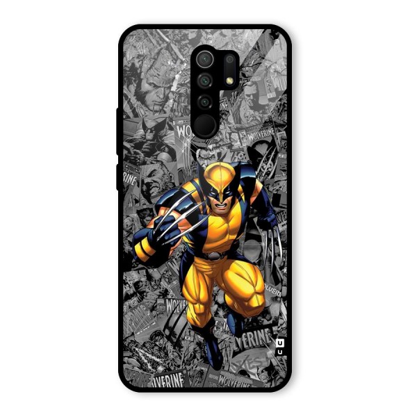 Logan Stance Glass Back Case for Redmi 9 Prime