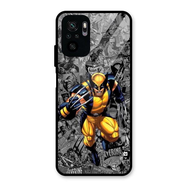 Logan Stance Glass Back Case for Redmi Note 10