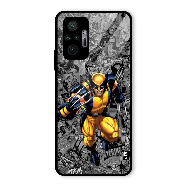 Logan Stance Glass Back Case for Redmi Note 10 Pro