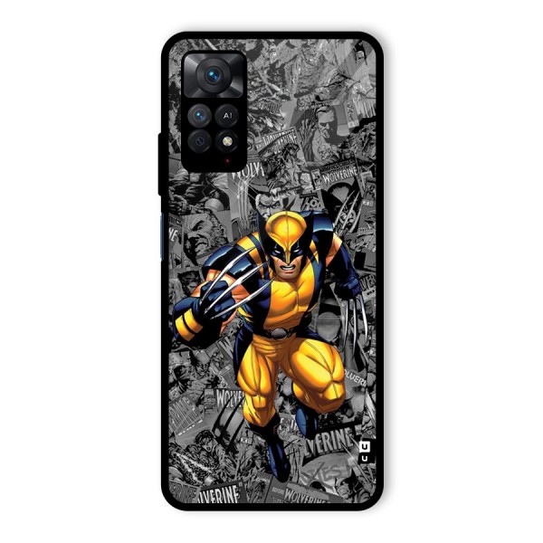 Logan Stance Glass Back Case for Redmi Note 11 Pro