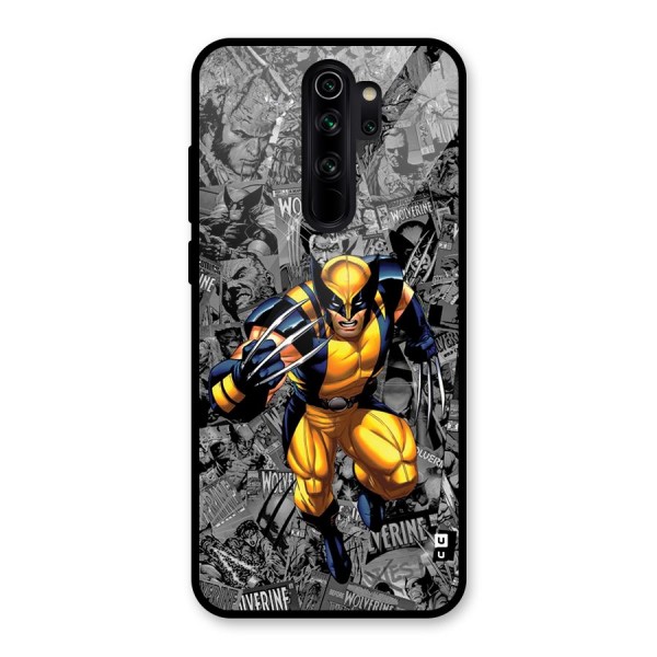 Logan Stance Glass Back Case for Redmi Note 8 Pro