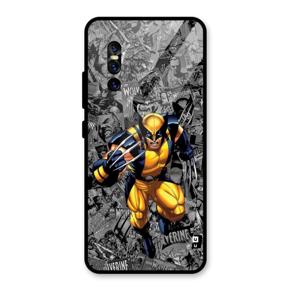 Logan Stance Glass Back Case for Vivo V15 Pro