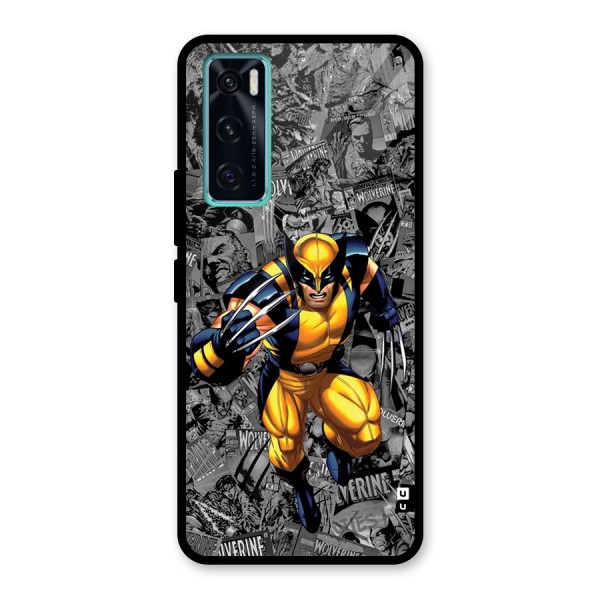 Logan Stance Glass Back Case for Vivo V20 SE