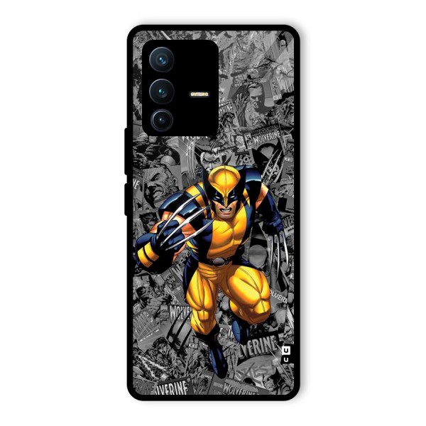 Logan Stance Glass Back Case for Vivo V23 Pro