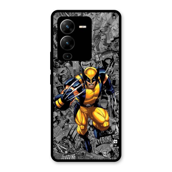 Logan Stance Glass Back Case for Vivo V25 Pro