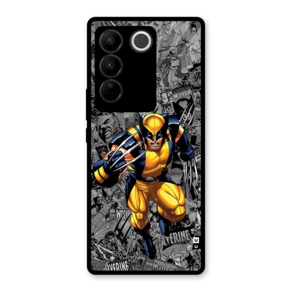 Logan Stance Glass Back Case for Vivo V27 Pro