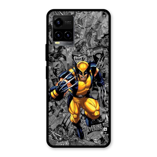 Logan Stance Glass Back Case for Vivo Y21A