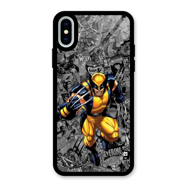 Logan Stance Glass Back Case for iPhone X