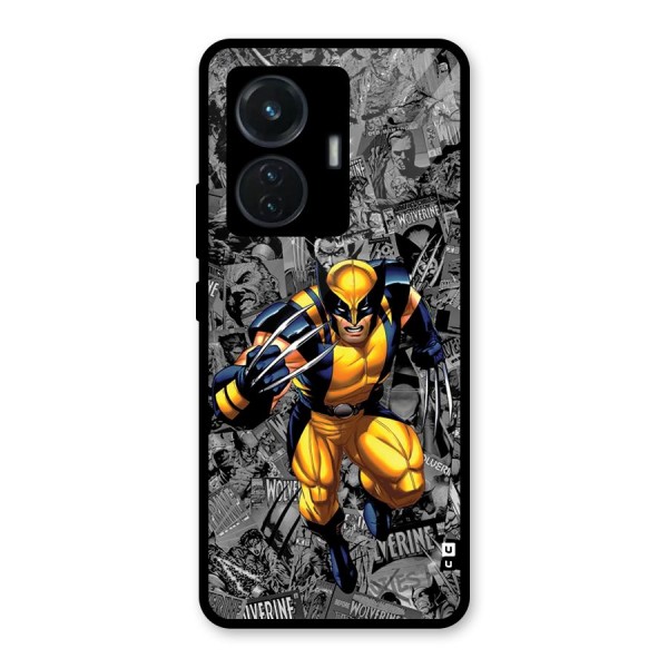 Logan Stance Glass Back Case for iQOO Z6 44W