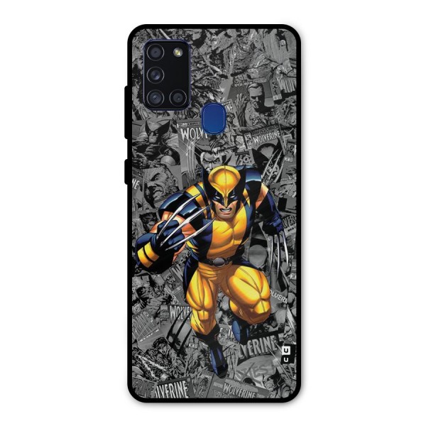 Logan Stance Metal Back Case for Galaxy A21s