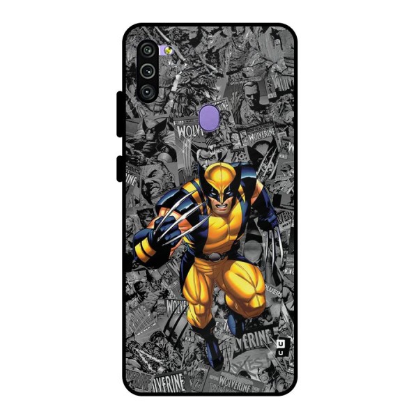 Logan Stance Metal Back Case for Galaxy M11