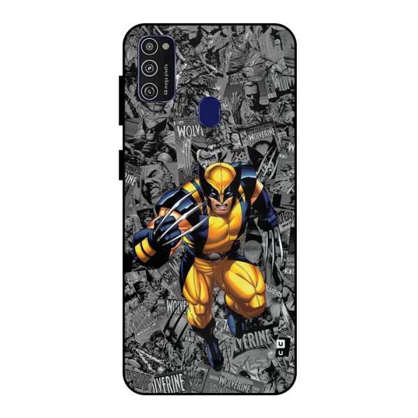 Logan Stance Metal Back Case for Galaxy M21