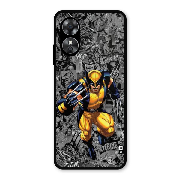 Logan Stance Metal Back Case for Oppo A17