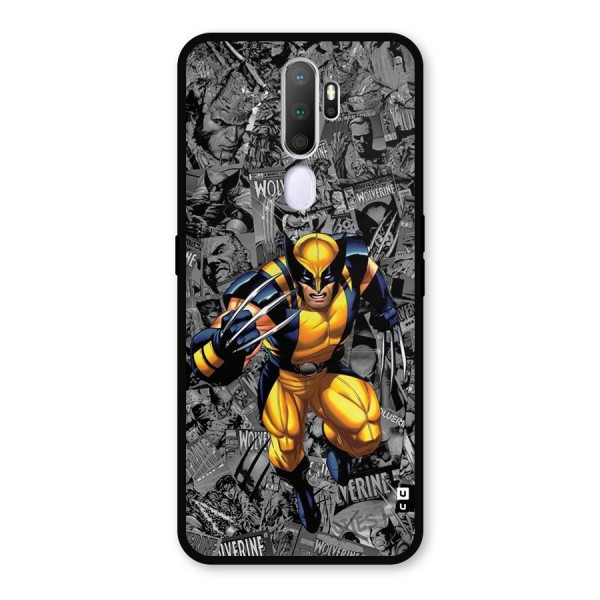 Logan Stance Metal Back Case for Oppo A5 (2020)