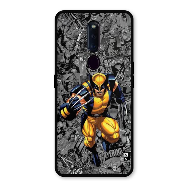 Logan Stance Metal Back Case for Oppo F11 Pro