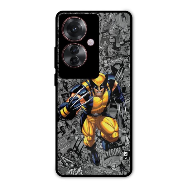 Logan Stance Metal Back Case for Oppo F25 Pro